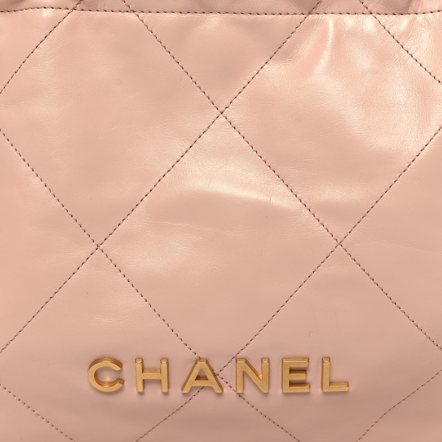 Chanel Shiny Calfskin Quilted Small Chanel 22 Light Pink 10 of 12