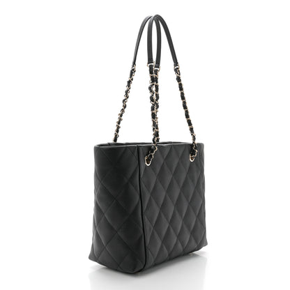 Chanel Caviar Quilted Small Shopping Black 4 of 12