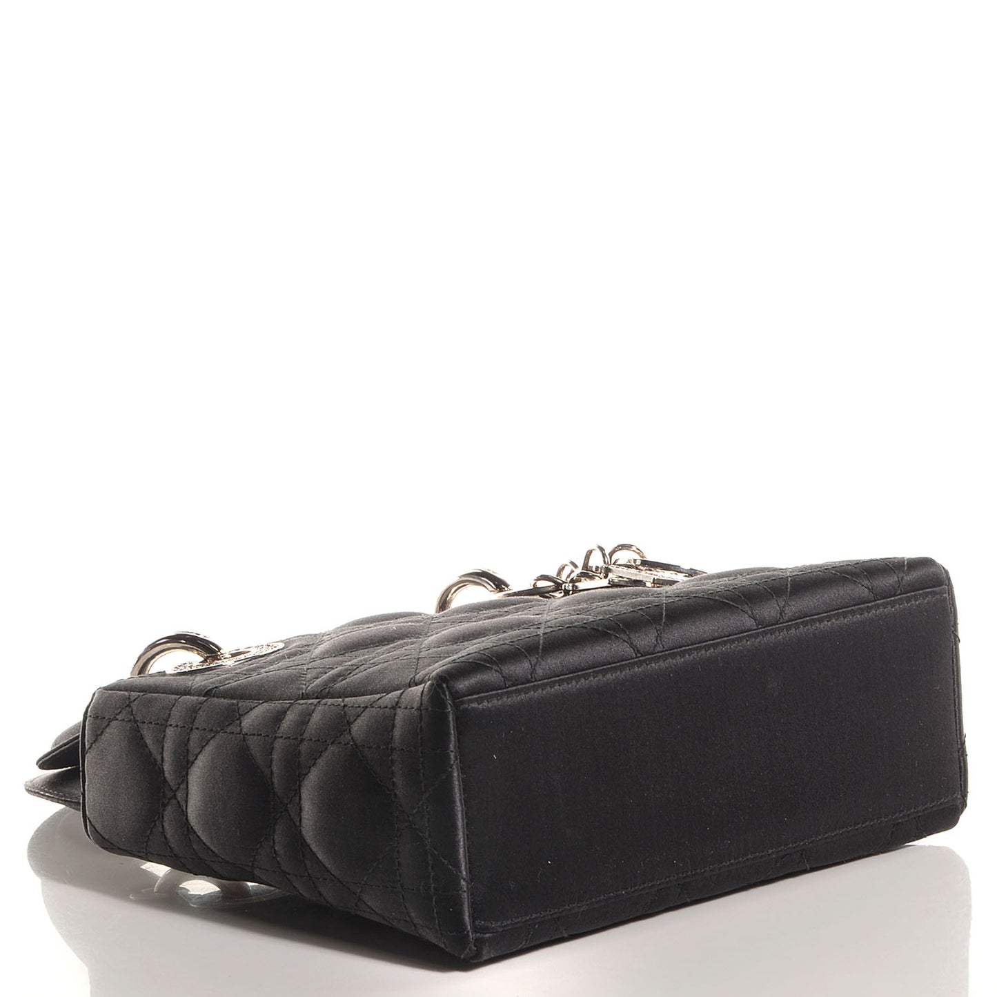 Satin Swarovski Crystal Cannage Mini Lady Dior Black