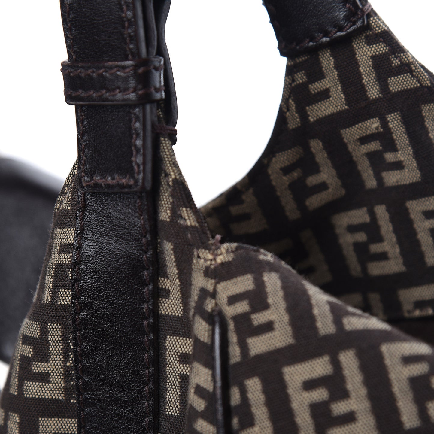 Zucchino Vitello Shoulder Bag Testa di Moro Beige