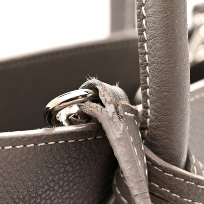 Saint Laurent Grained Calfskin Topstich Baby Sac De Jour Grey 12 of 20