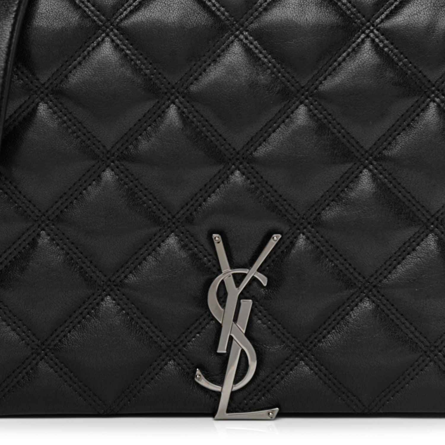 Saint Laurent Lambskin Quilted Mini Becky Chain Bag Black 8 of 11