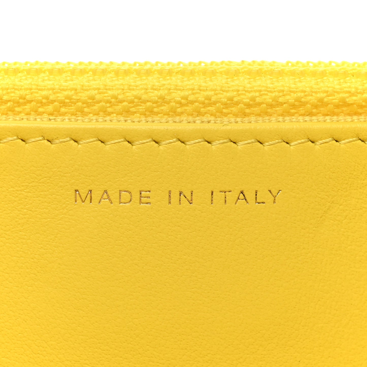 Lambskin Quilted Chanel 19 Wallet On Chain WOC Yellow