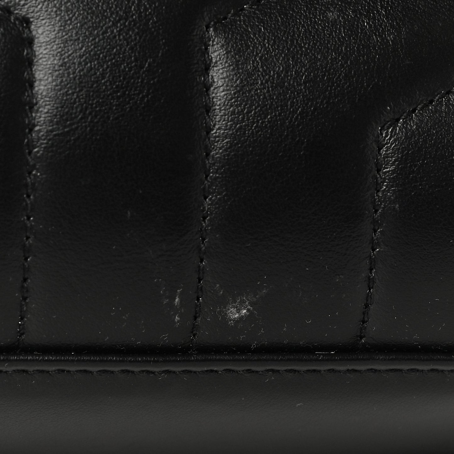 Calfskin Y Quilted Monogram Small Loulou Chain Satchel Black