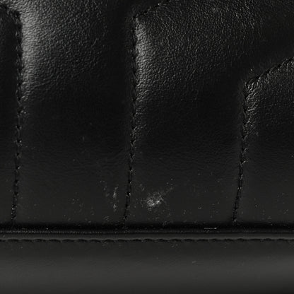 Saint Laurent Calfskin Y Quilted Monogram Small Loulou Chain Satchel Black 13 of 14
