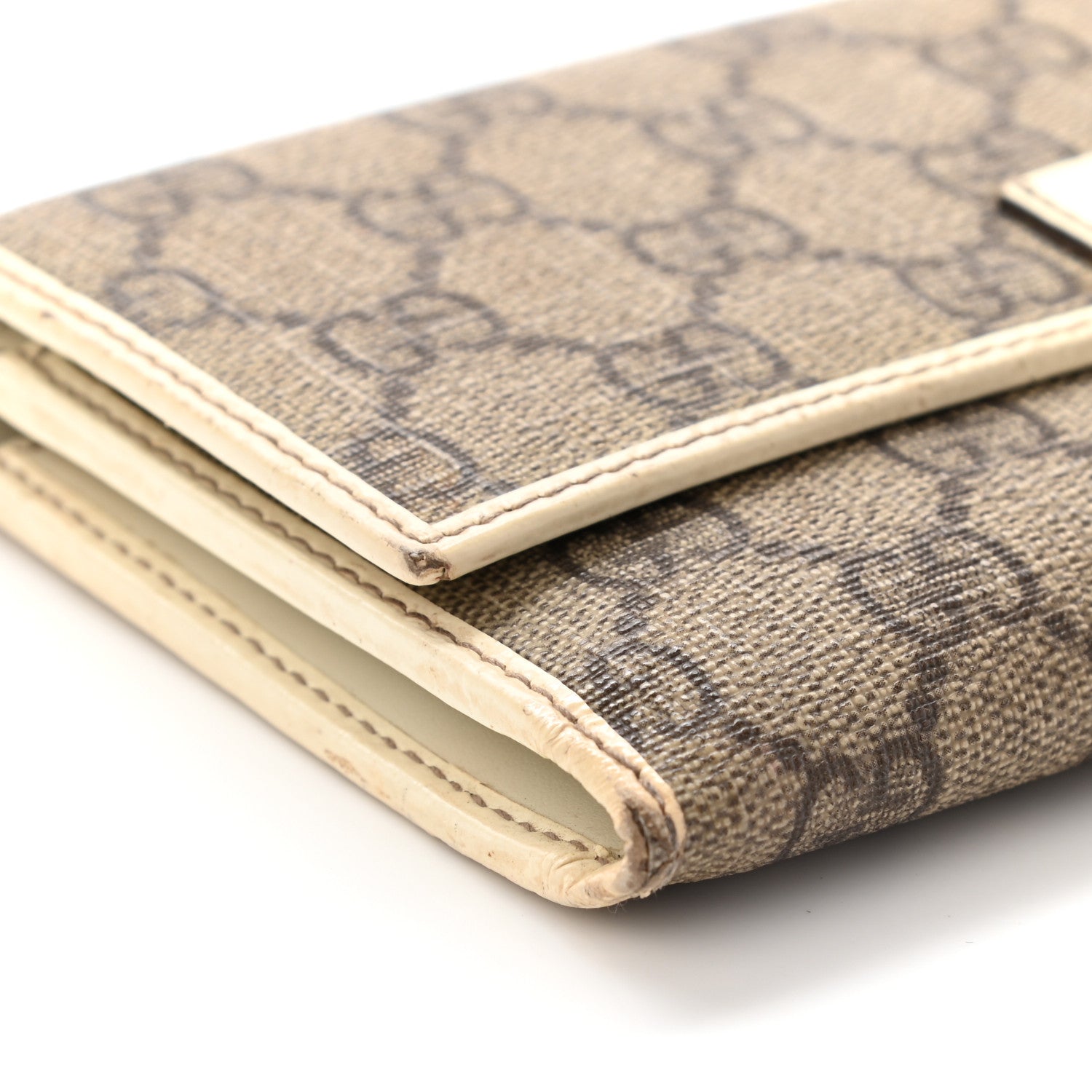 Gucci GG Plus Monogram Joy Continental Flap Wallet Beige Ebony Gesso 10 of 20