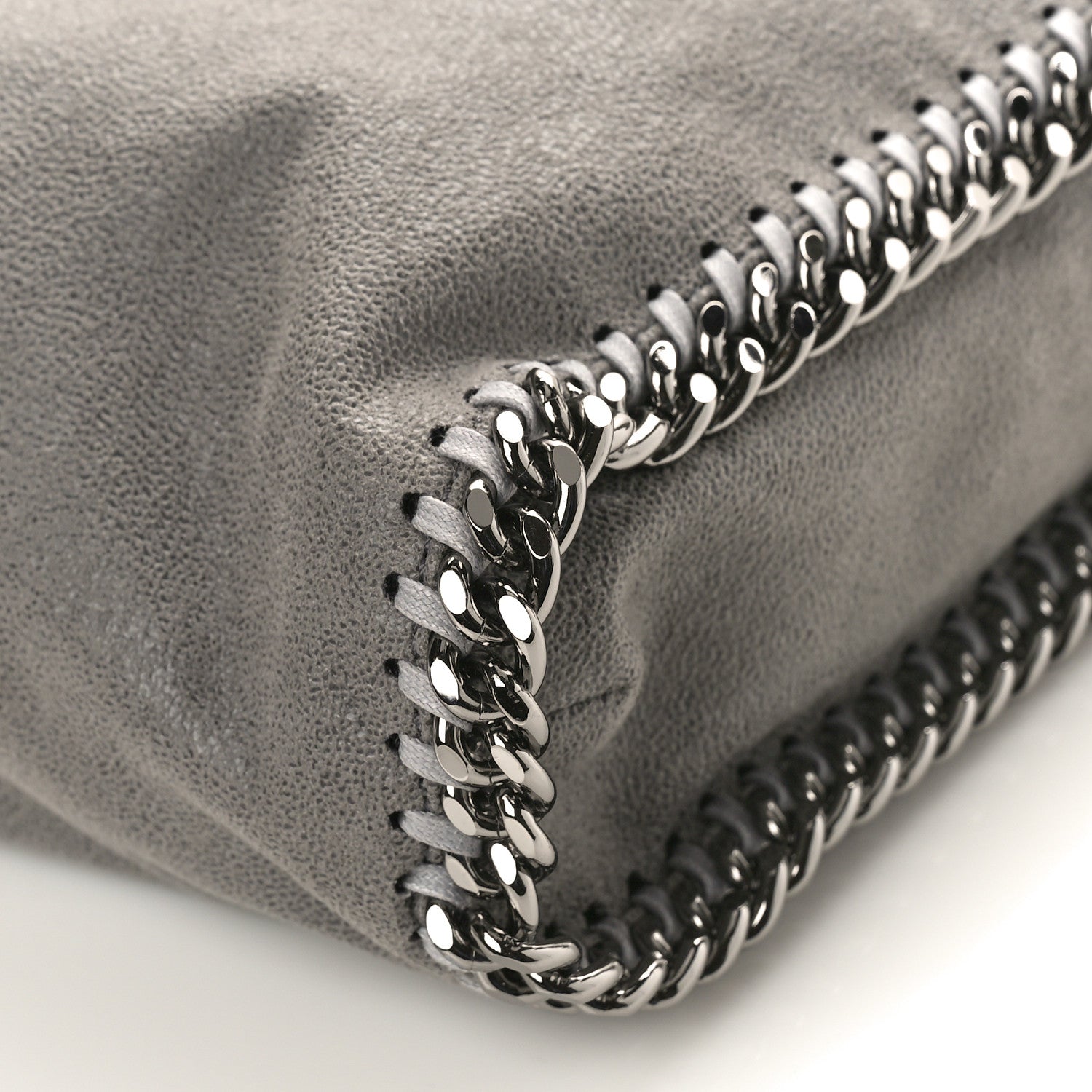 Stella McCartney Shaggy Deer Falabella Fold Over Tote Grey 8 of 8