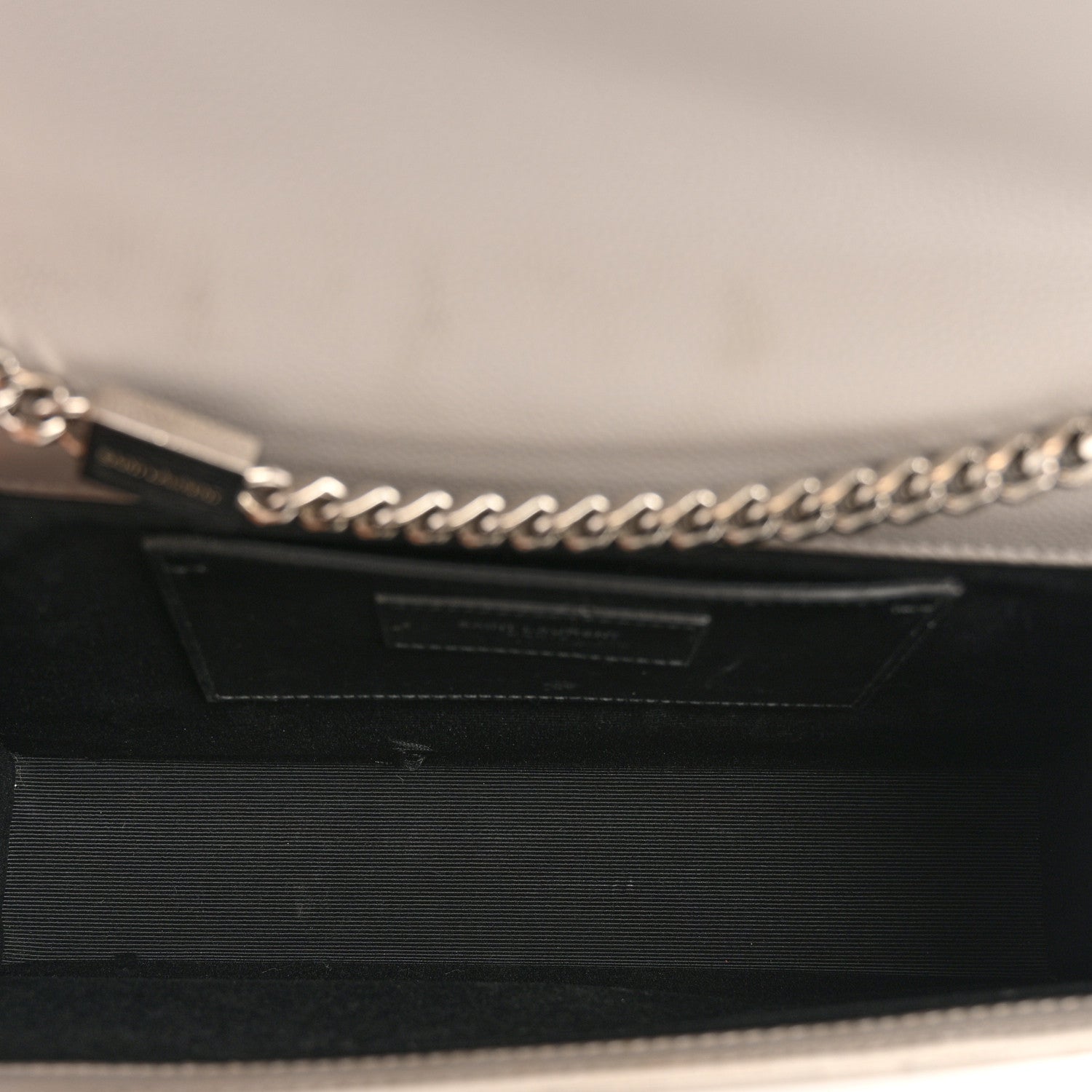 Saint Laurent Grain De Poudre Medium Classic Monogram Kate Satchel Souris 5 of 14