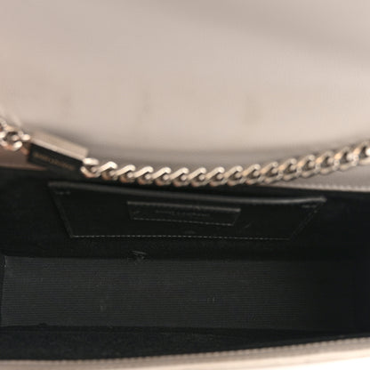 Saint Laurent Grain De Poudre Medium Classic Monogram Kate Satchel Souris 5 of 14