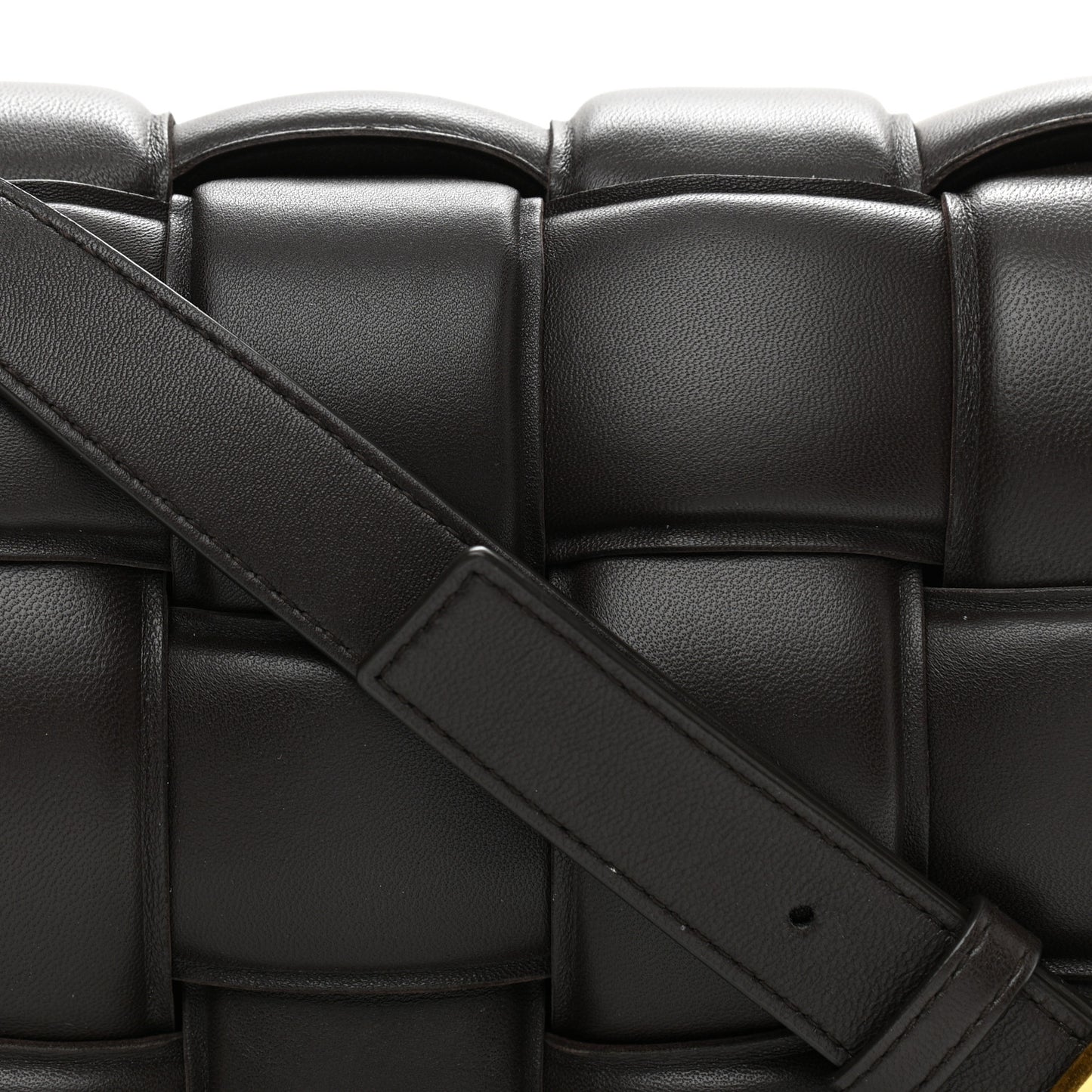 Nappa Maxi Intreccio Padded Cassette Crossbody Bag Fondant
