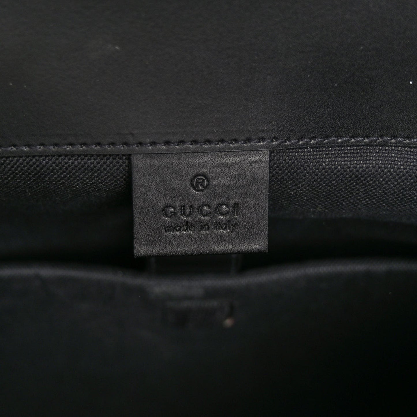 Soft GG Supreme Monogram Calfskin Web Double Buckle Backpack Black