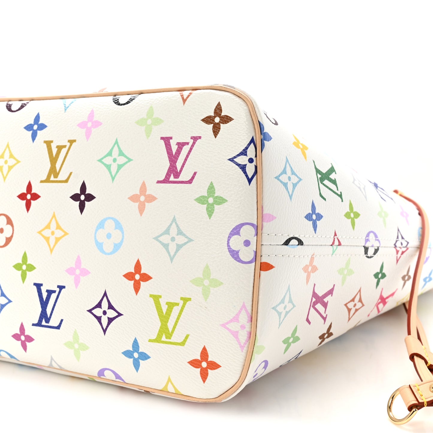 LV X TM Monogram Multicolor Neverfull MM White
