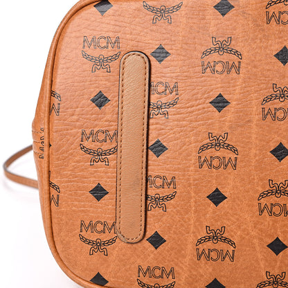 MCM Visetos Large Liz Reversible Shopper Tote Cognac 12 of 15