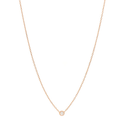 Cartier 18K Pink Gold Diamond SM D'Amour Pendant Necklace 1 of 5