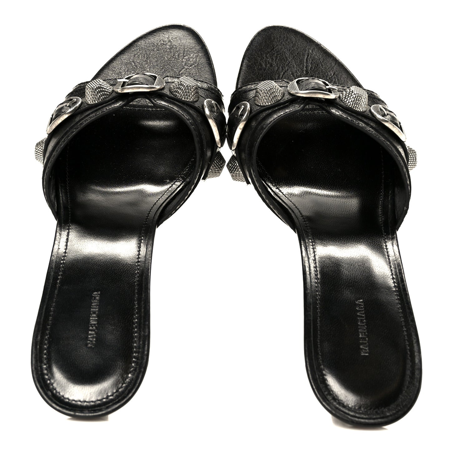 Agneau Arena Cagole 50mm Slide Sandals 38 Black