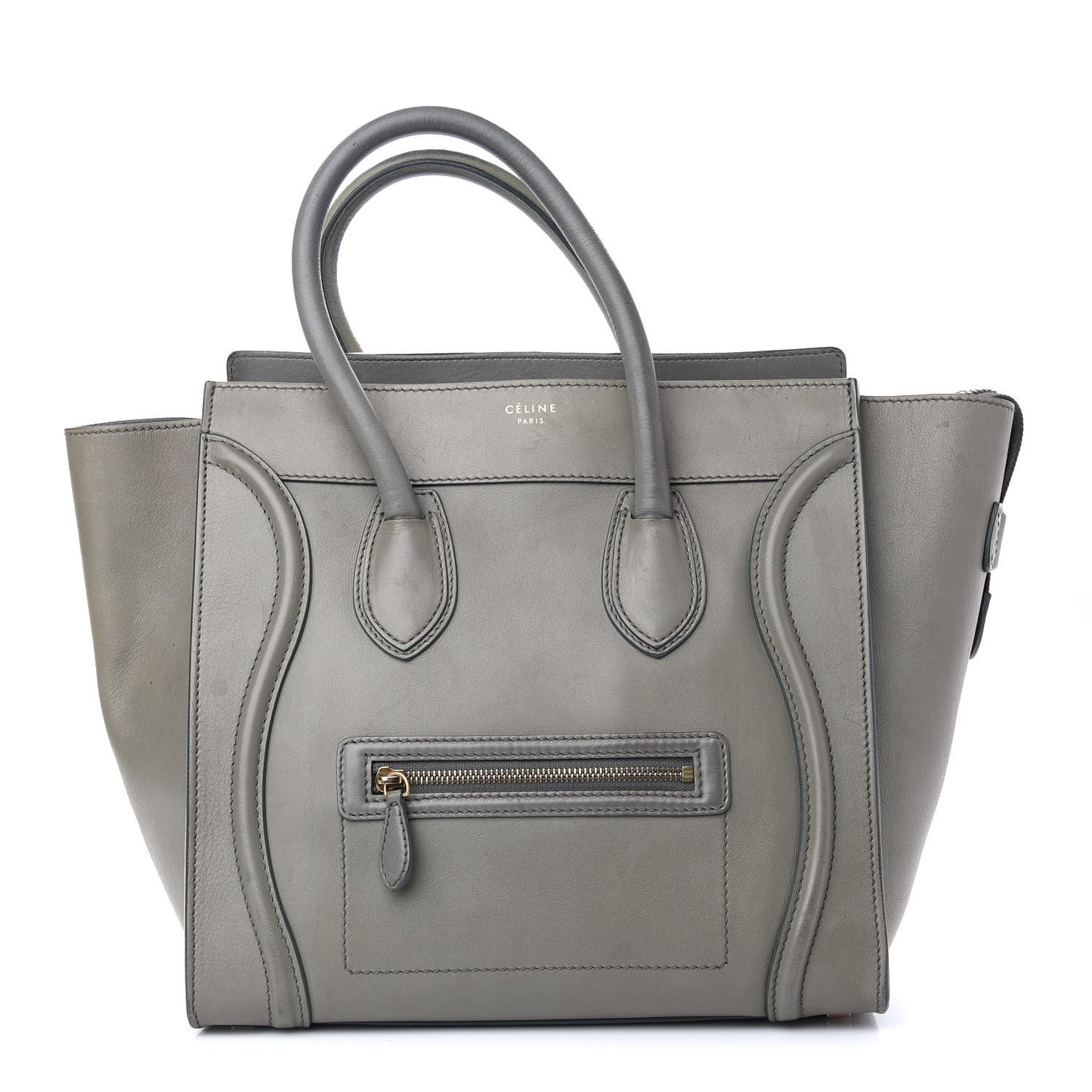 Smooth Calfskin Mini Luggage Grey