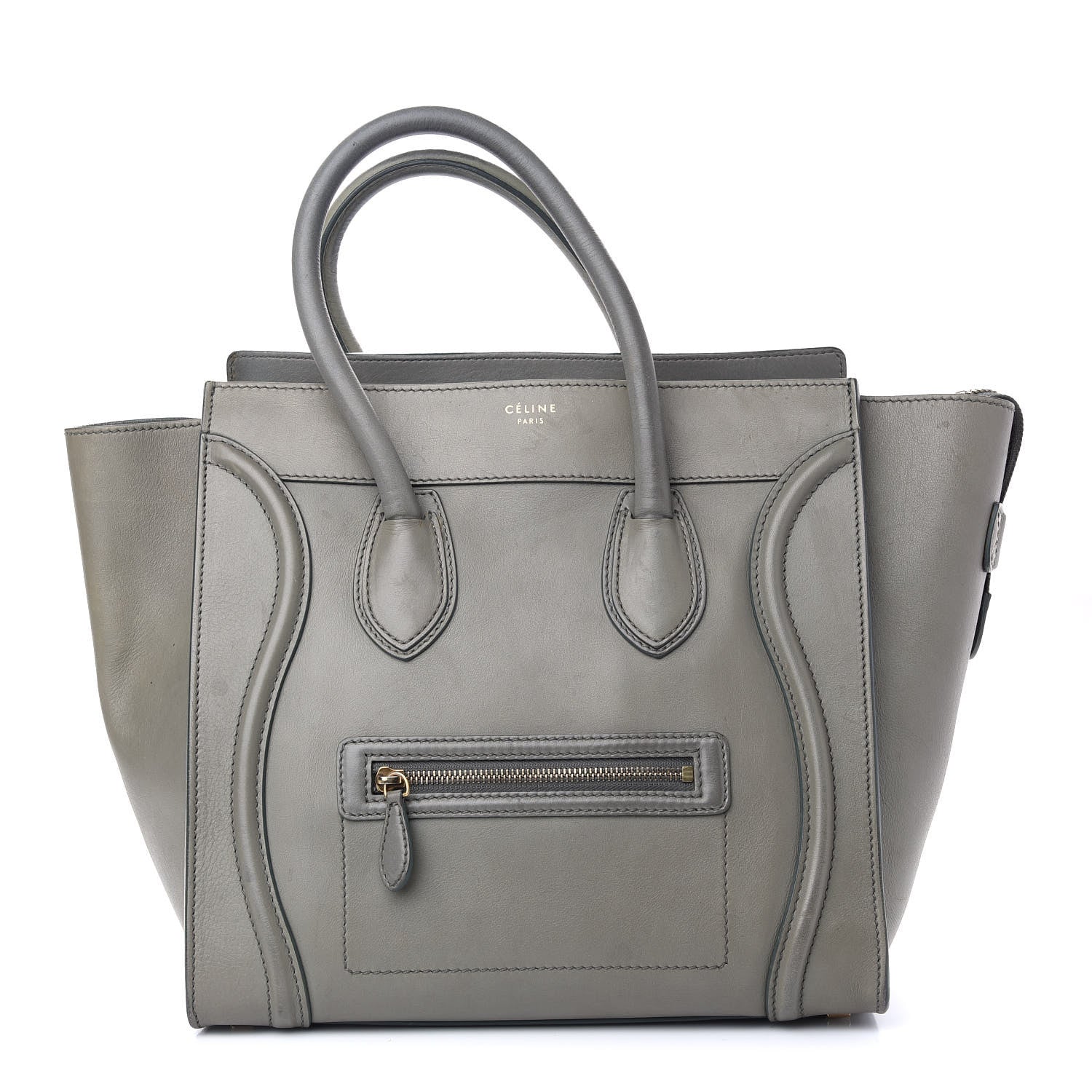 Celine Smooth Calfskin Mini Luggage Grey 1 of 14