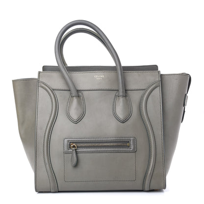 Celine Smooth Calfskin Mini Luggage Grey 1 of 14