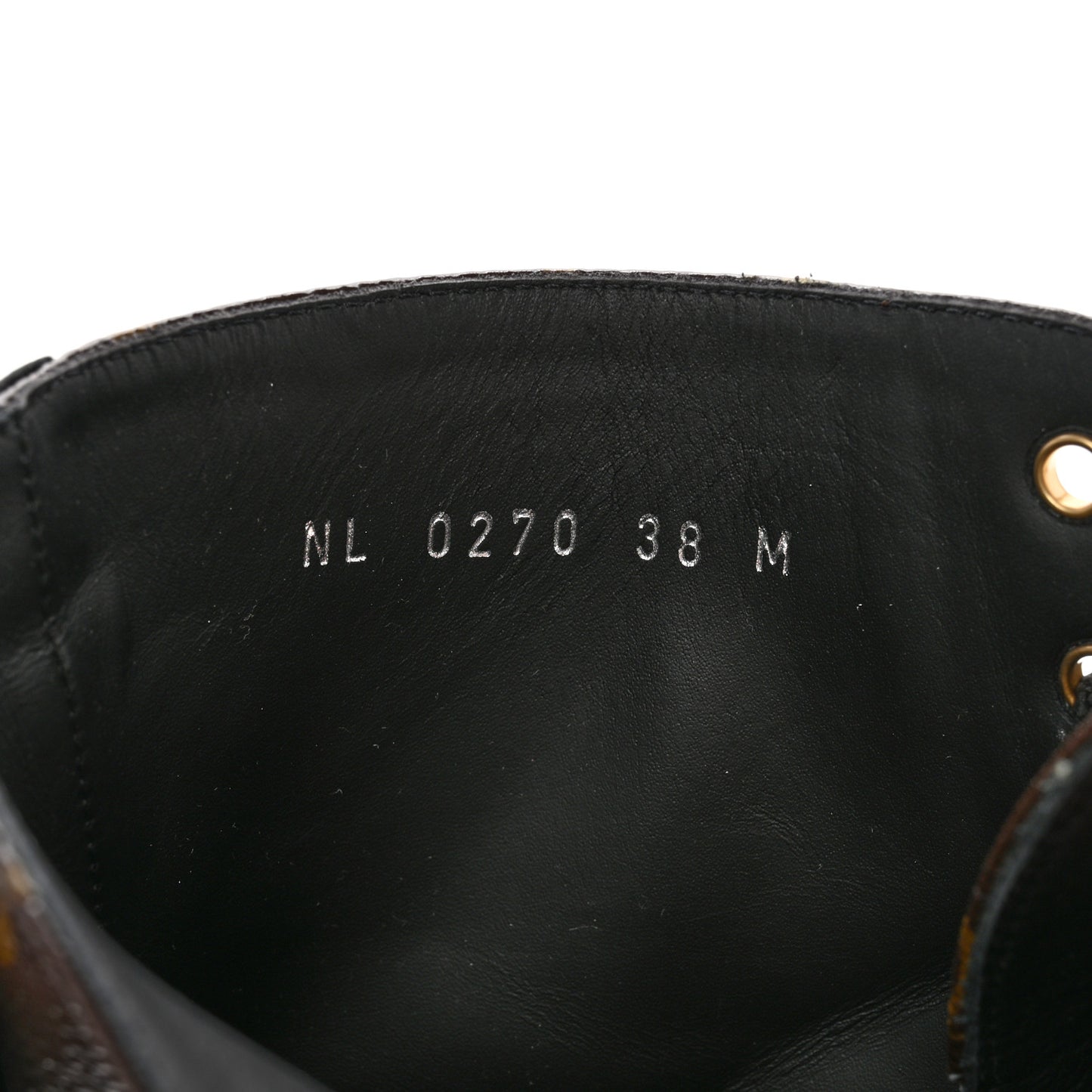 Calfskin Monogram Wonderland Flat Ranger Boots 38 Black