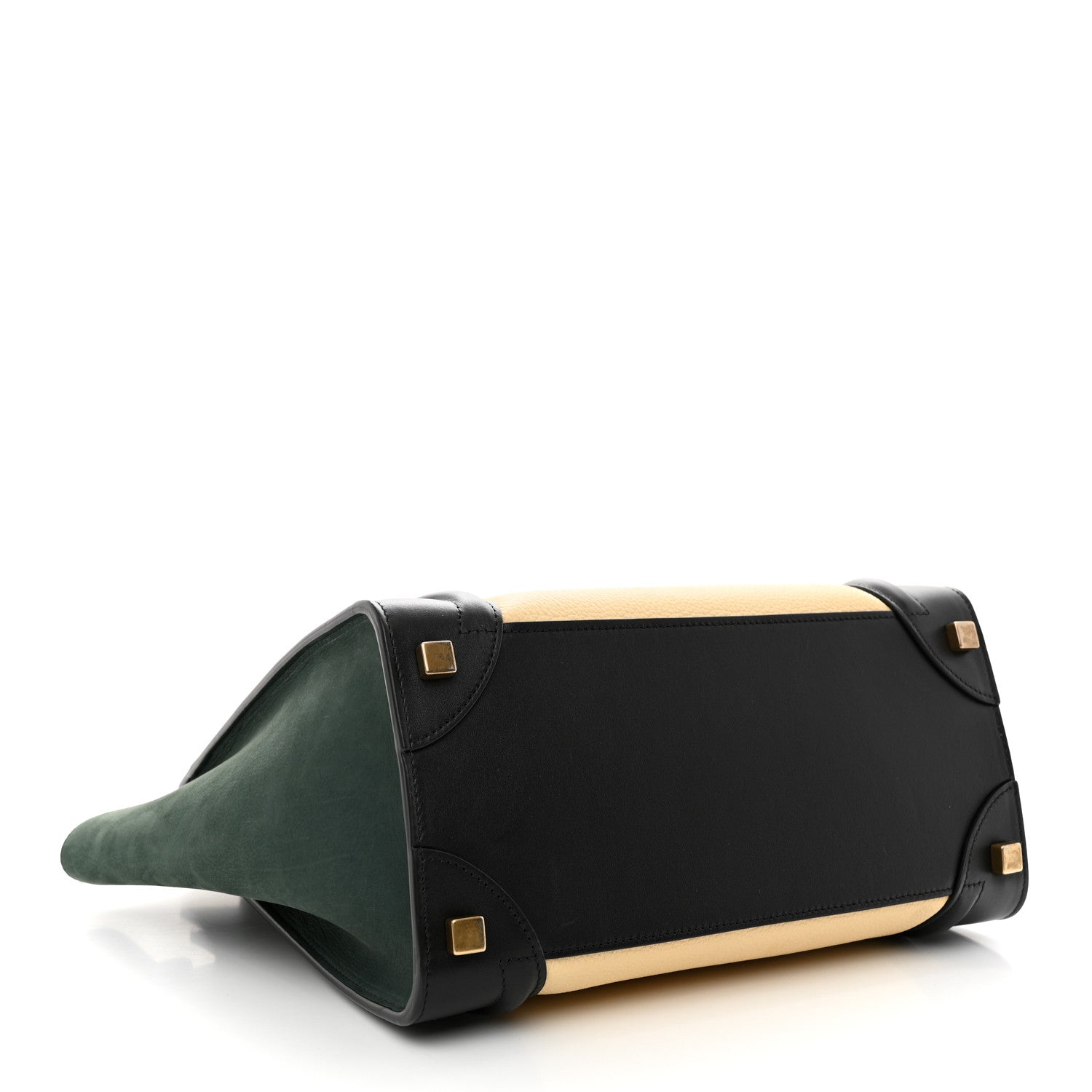 Celine Canvas Smooth Calfskin Micro Tri-Color Luggage Teal 4 of 9