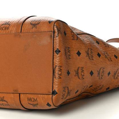 MCM Visetos Toni Shopper Tote Cognac 9 of 22