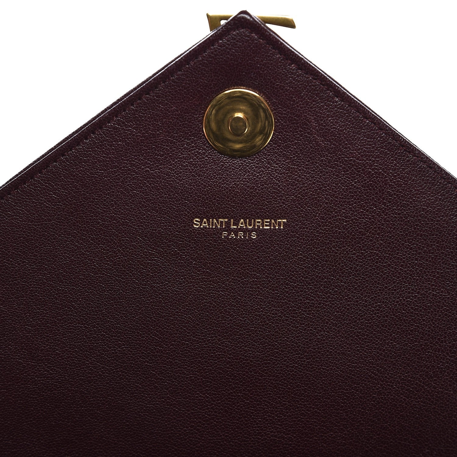 Saint Laurent Sheepskin Matelasse Chevron Monogram Large College Satchel Amaranto 7 of 10