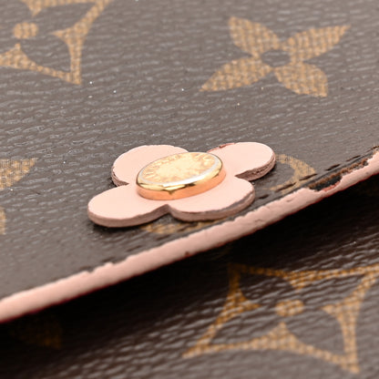 Louis Vuitton Monogram Bloom Flower Emilie Wallet Fuchsia 9 of 9