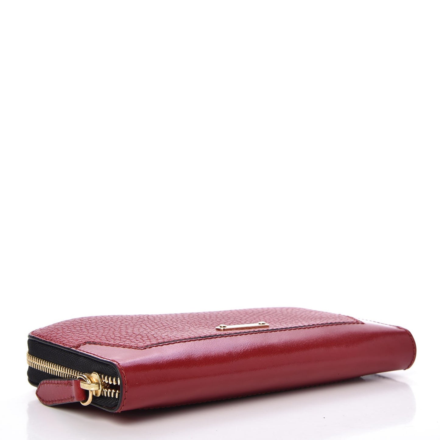 Calfskin Ziggy Zip Around Wallet Red