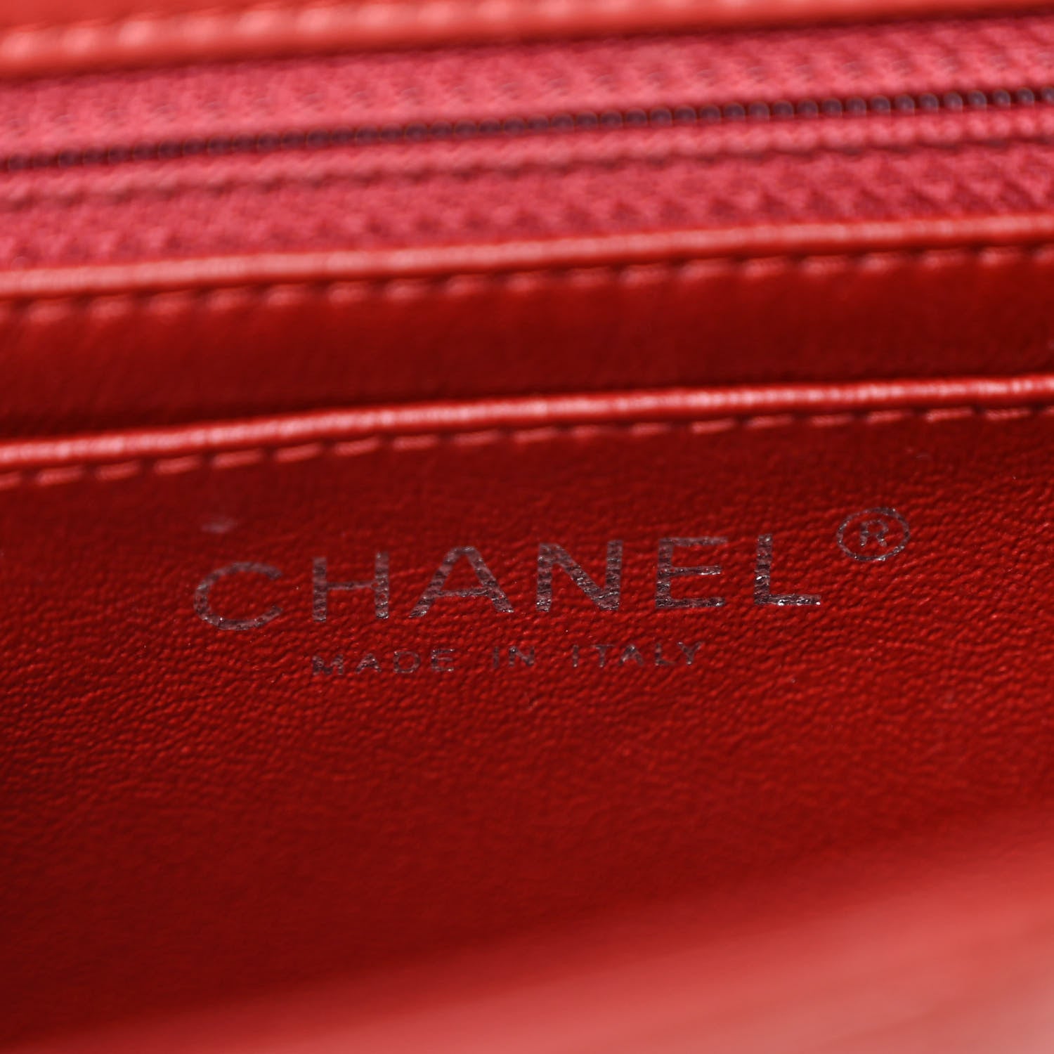 Chanel Patent Calfskin Quilted Mini Rectangular Flap Dark Red 6 of 14