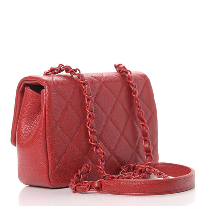 Chanel Caviar Quilted Mini Incognito Square Flap Red 2 of 9