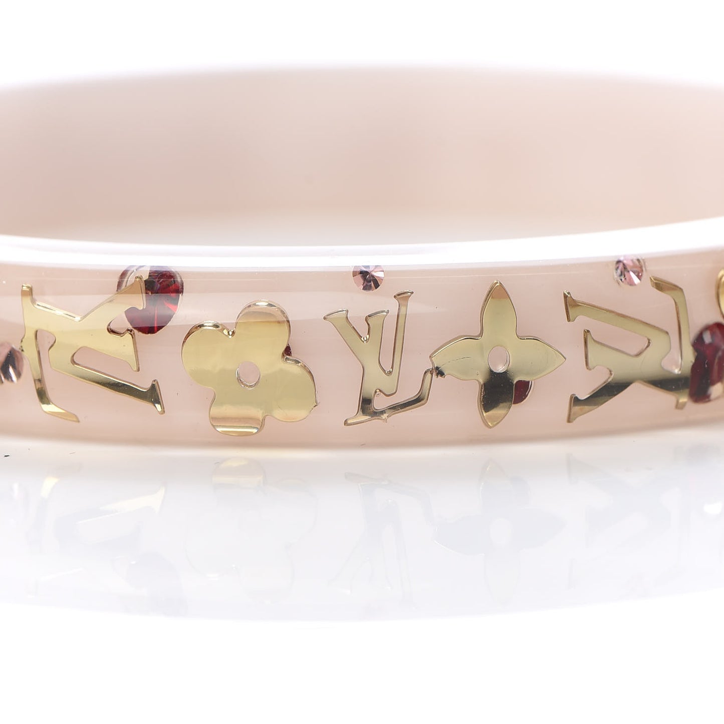 Resin Swarovski Large Inclusion Bracelet PM Parme