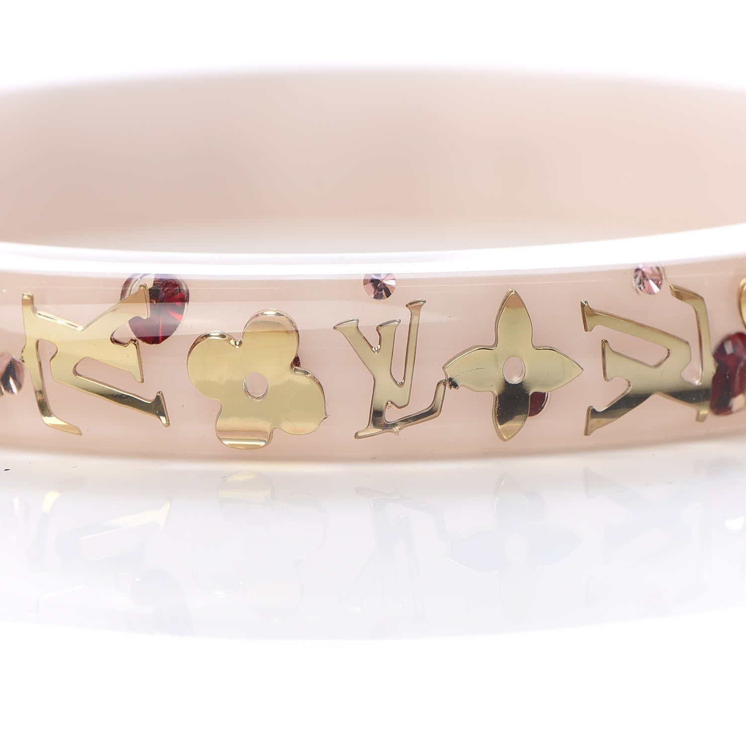 Louis Vuitton Resin Swarovski Large Inclusion Bracelet PM Parme 4 of 5