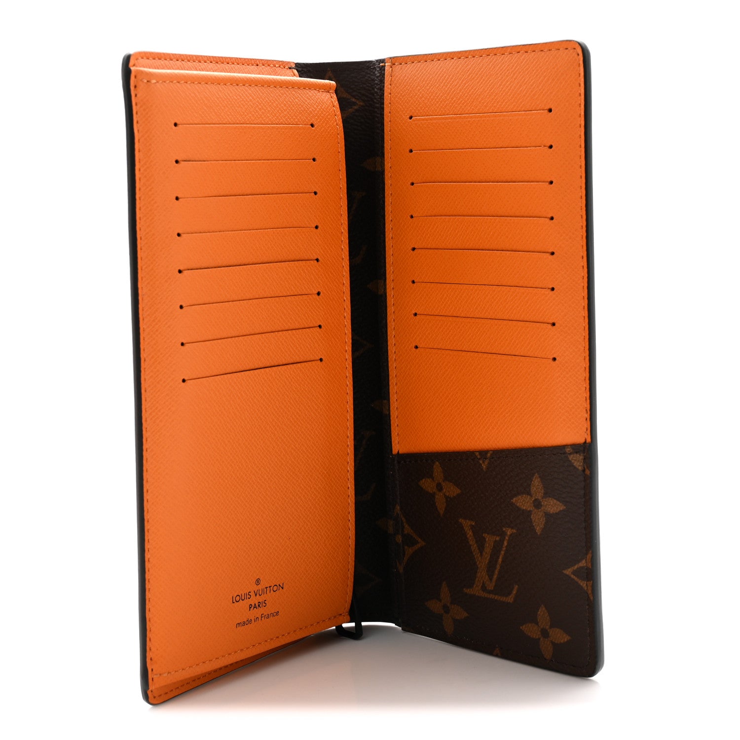 Louis Vuitton Monogram Macassar Brazza Wallet Safran 1834601