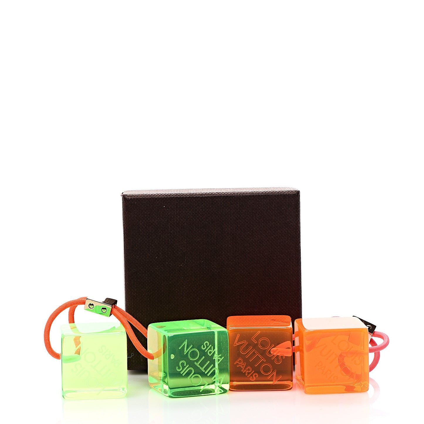 Resin Fluo Robert Wilson Hair Cubes Green Orange