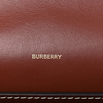 Burberry Calfskin Canvas Horseferry Print Hackberry Crossbody Bag Natural Tan 6 of 15