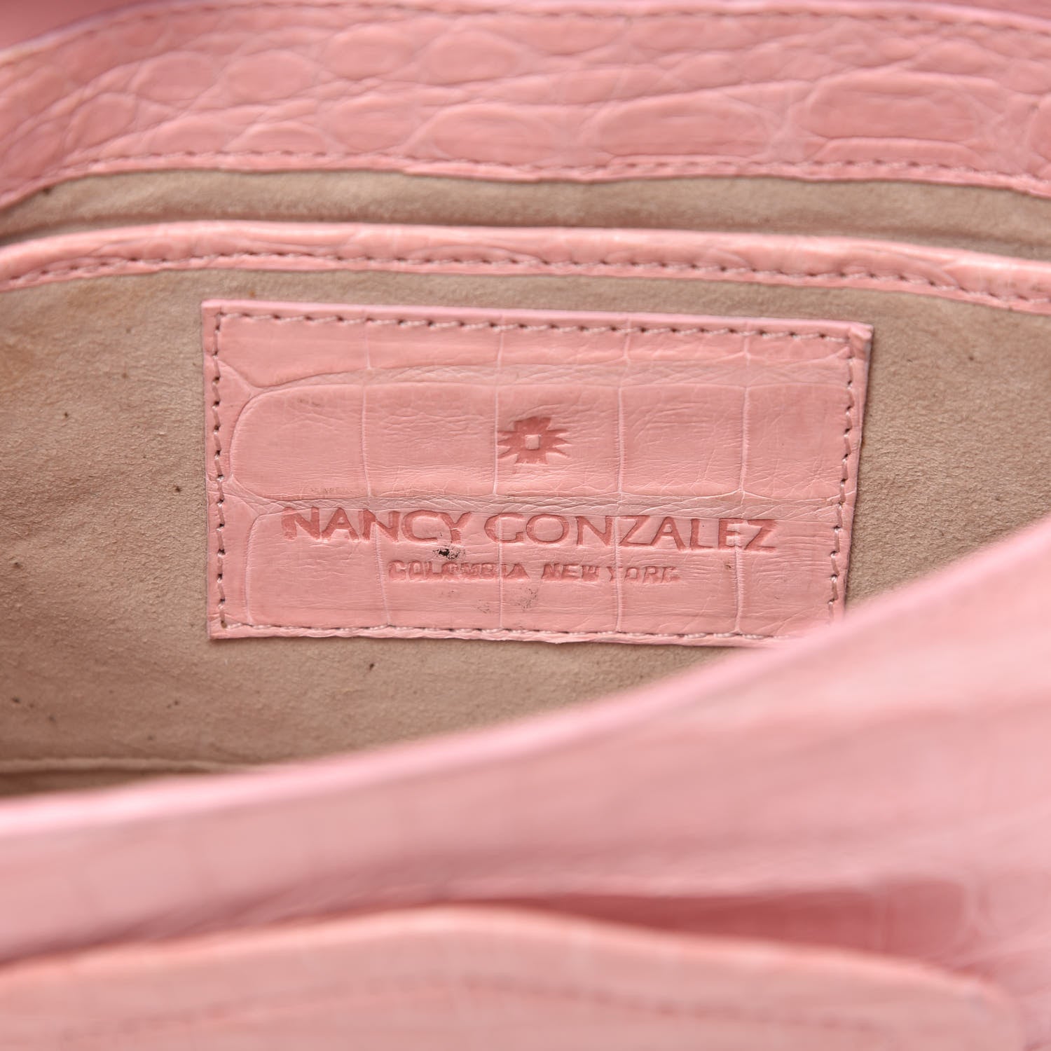 Nancy Gonzalez Crocodile Flap Belt Bag Pink 9 of 11