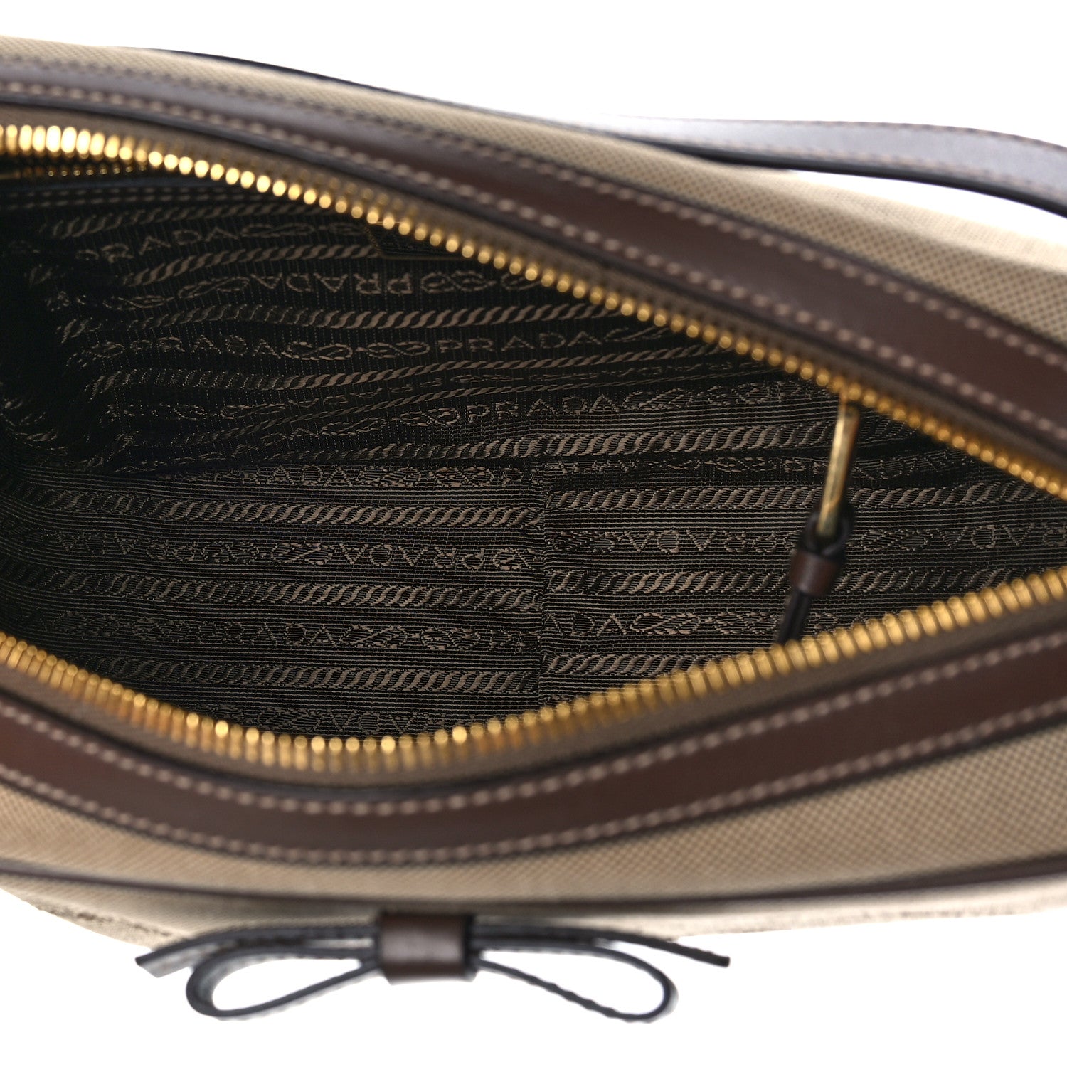 Prada Jacquard Logo Camera Bag Corda Bruciato 4 of 9