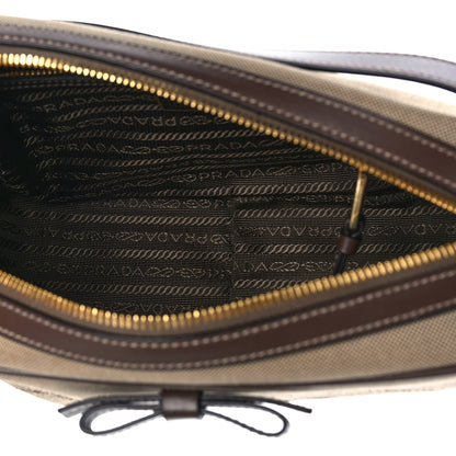 Prada Jacquard Logo Camera Bag Corda Bruciato 4 of 9