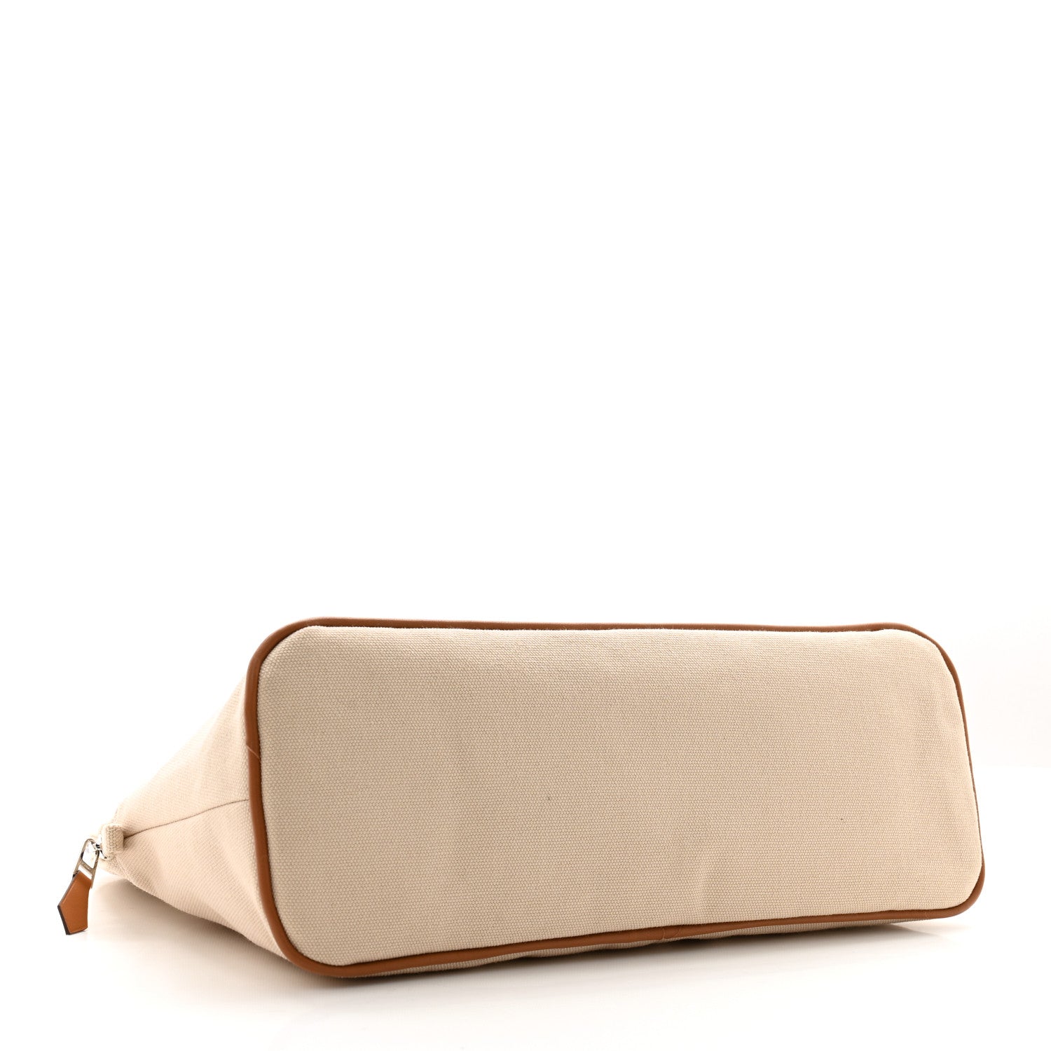 Hermes Cotton Canvas Bolide Travel Cosmetic Pouch Natural 4 of 7