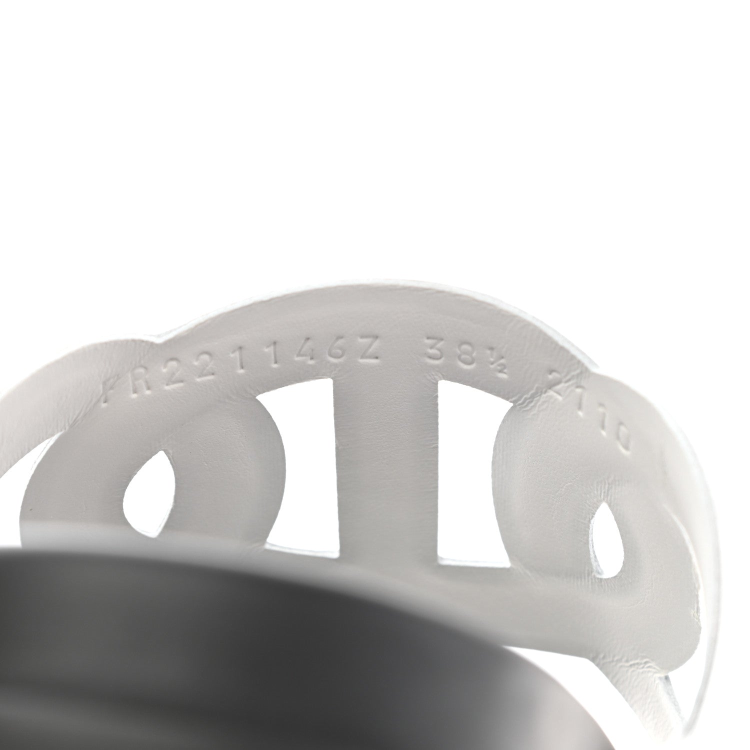 Hermes Nappa Extra Sandals 38.5 White 8 of 8