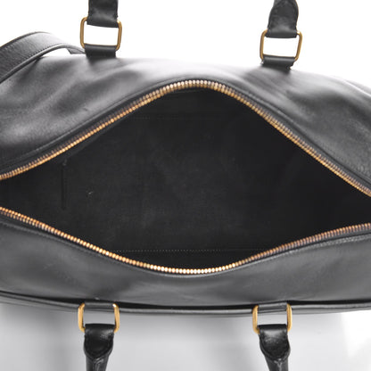 Saint Laurent Calfskin Classic Duffle 6 Black 9 of 36