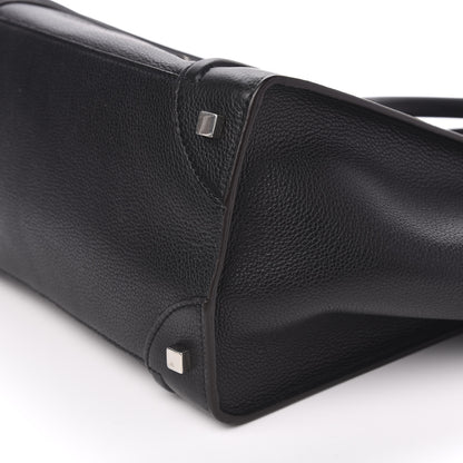 Celine Drummed Calfskin Mini Luggage Black 9 of 10