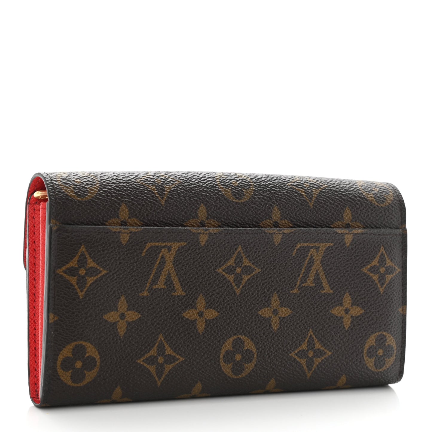 Monogram Sarah Wallet NM Coquelicot