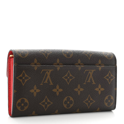 Louis Vuitton Monogram Sarah Wallet NM Coquelicot 3 of 9
