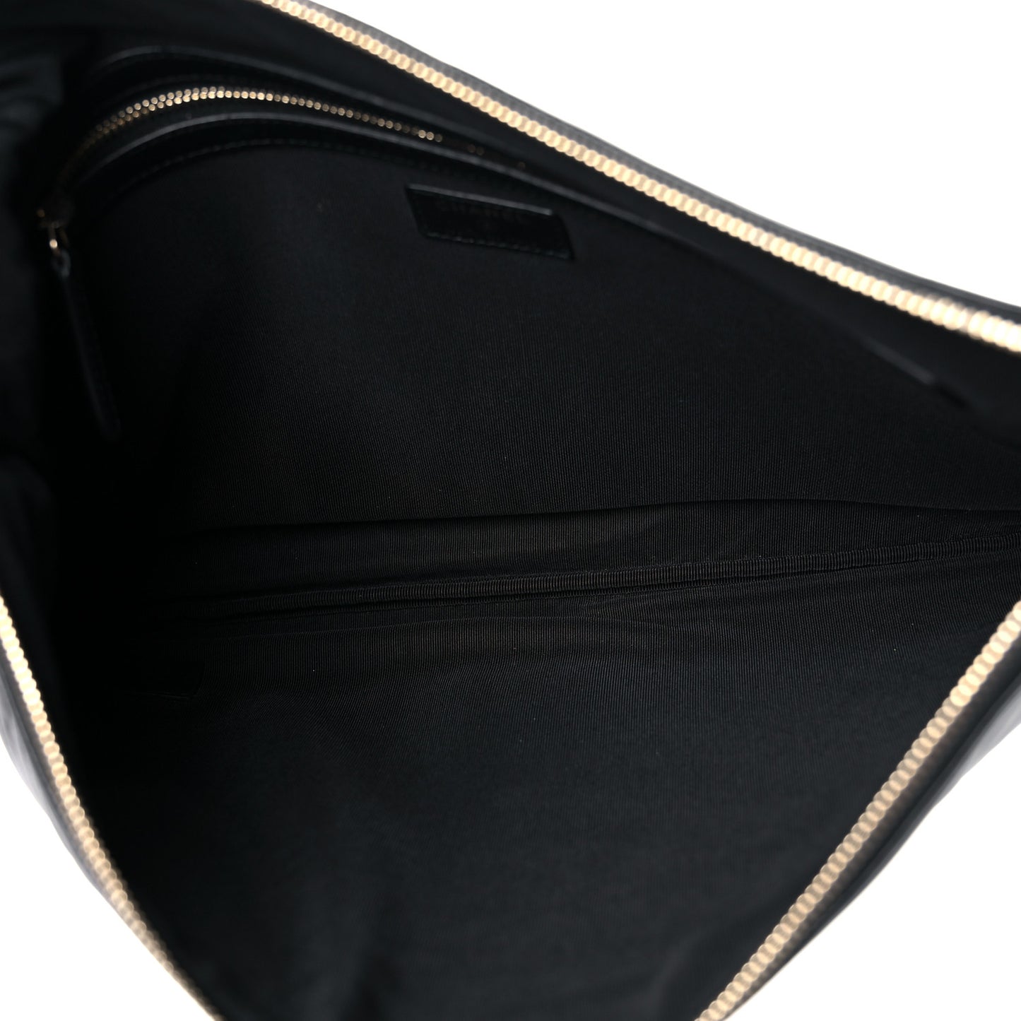 Calfskin Chevron Medium Boy Cosmetic Case Black