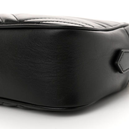 Gucci Calfskin Matelasse Small GG Marmont Chain Shoulder Bag Black 11 of 11