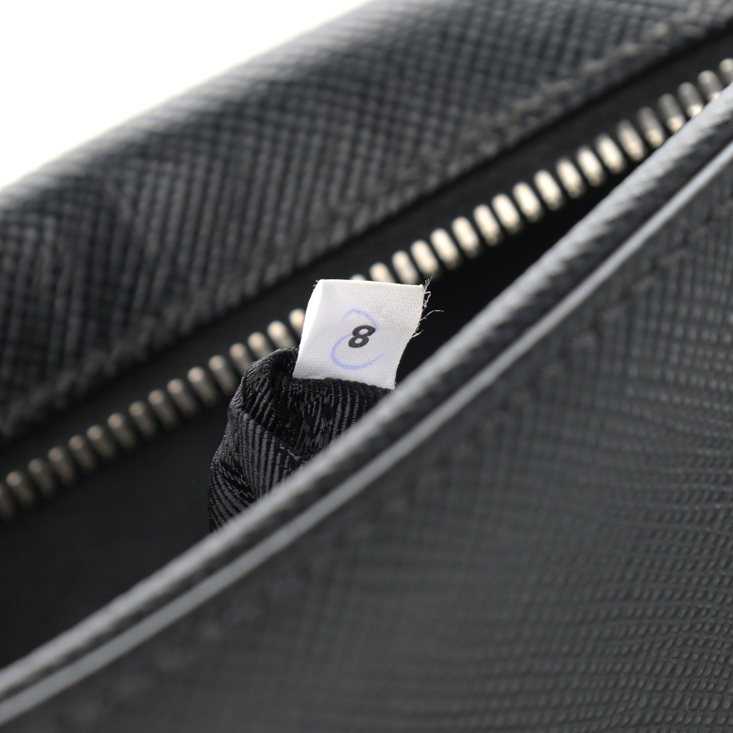 Saffiano Flat Messenger Bag Black