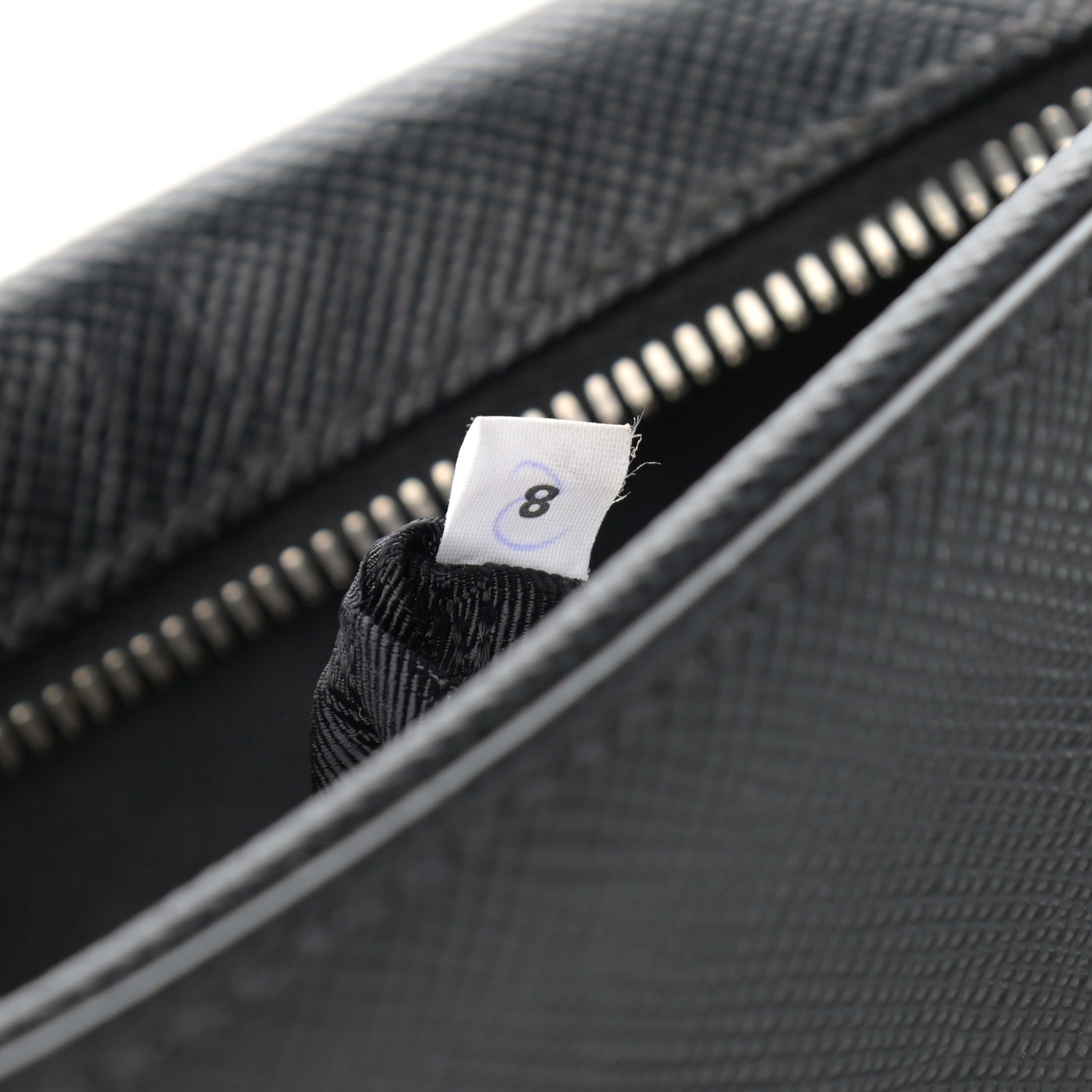 Prada Saffiano Flat Messenger Bag Black 7 of 11