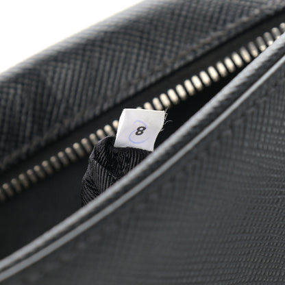 Prada Saffiano Flat Messenger Bag Black 7 of 11