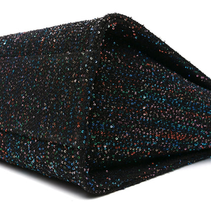 Chanel Calfskin Sequin Small Deauville Tote Black 10 of 10